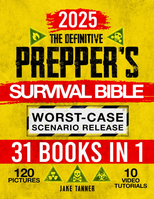 The Definitive Prepper’s Survival Bible: [26-in-1] Master Life-Saving Skills for Long-Term Off-Grid Living, Emergency Food Stockpiling, Water Filtration, & Foolproof Home Defense for Any Scenario Paperback – June 23, 2024