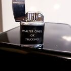 Vintage Flip-Top Lighter, Made In Japan working, Walter ONeil OK Trucking