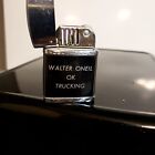 Vintage Flip-Top Lighter, Made In Japan working, Walter ONeil OK Trucking