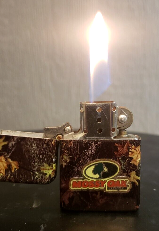 Mossy Oak Camo Flip Top Refillable Lighter