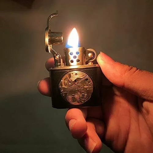 Cool Kerosene Lighter Fluid Refillable with Removable Metal Lighter Case/Inse...