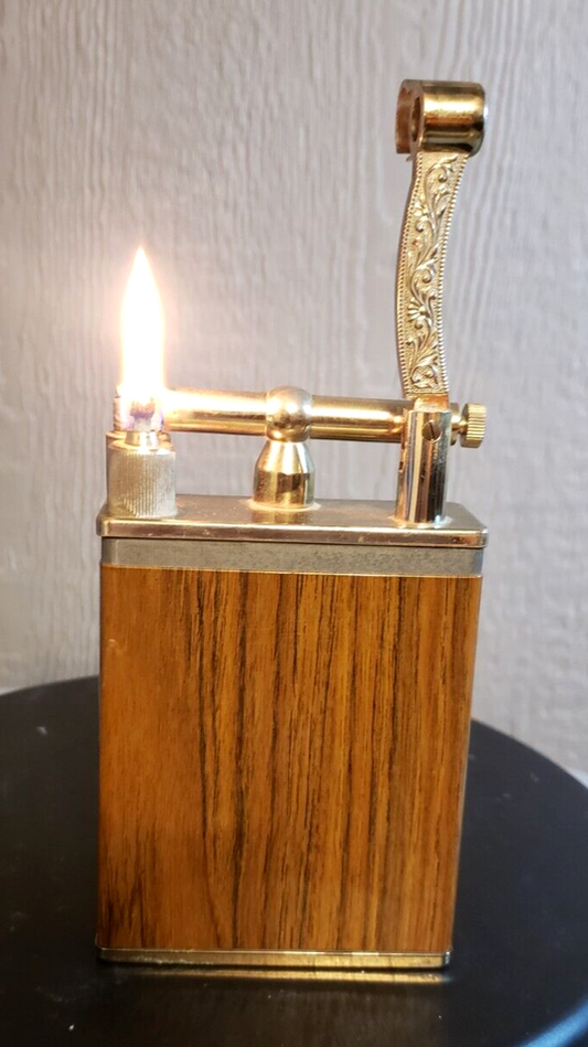 Vintage JUMBO 6in Lift Arm Table Lighter. in working order