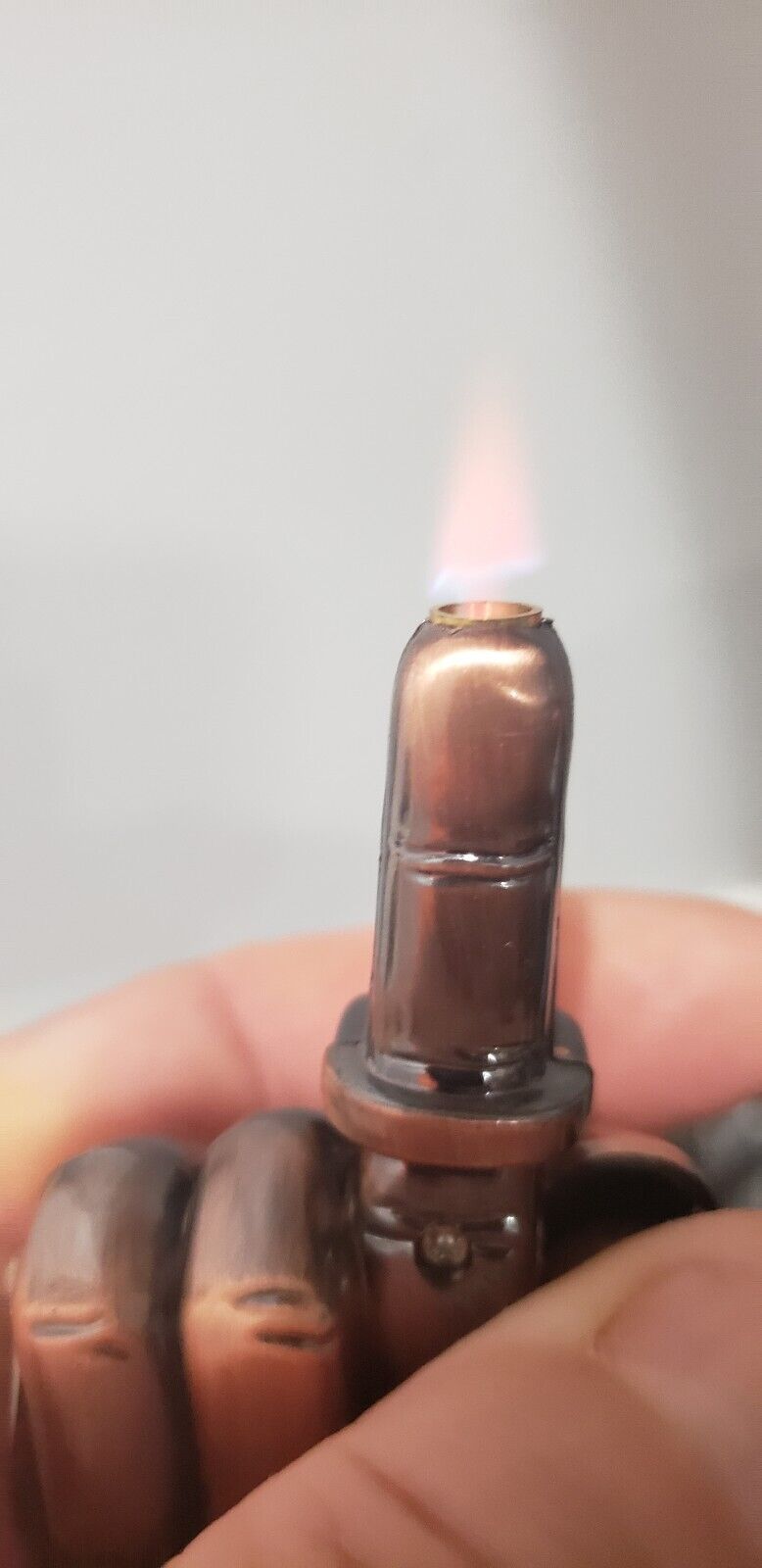 Novelty Shooting Flame Middle Finger, Butane Refillable Lighter, Funny lighter, Gag Gift