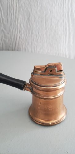 ANTIQUE WORKING Ronson COLONY Copper Table Lighter 1950s 4524/13