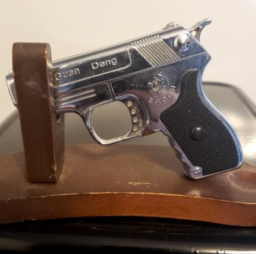 Vintage Working Mini Pistol Gun Shaped Lighter, butane