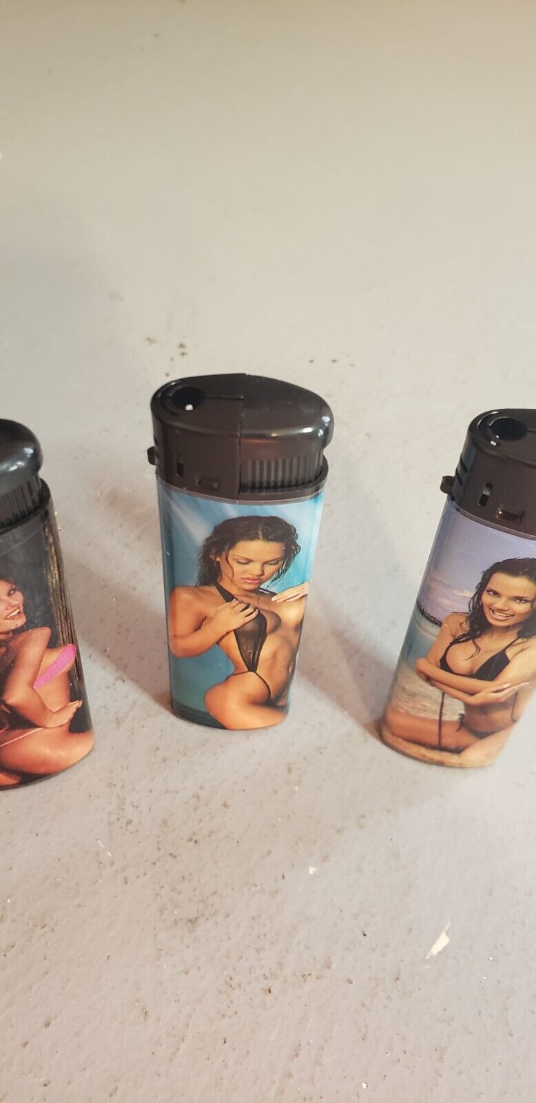 set of 3 novelty electronic, refillable lighters, FAST SHIPPING, USA SELLER