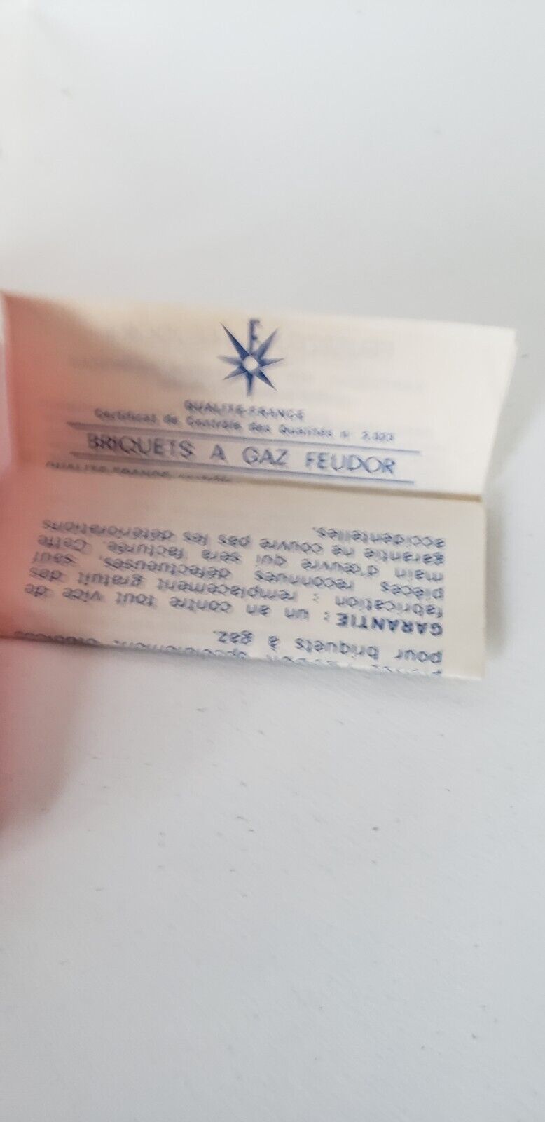Vintage lighter Petrol gas both lighter feudor made in france original box