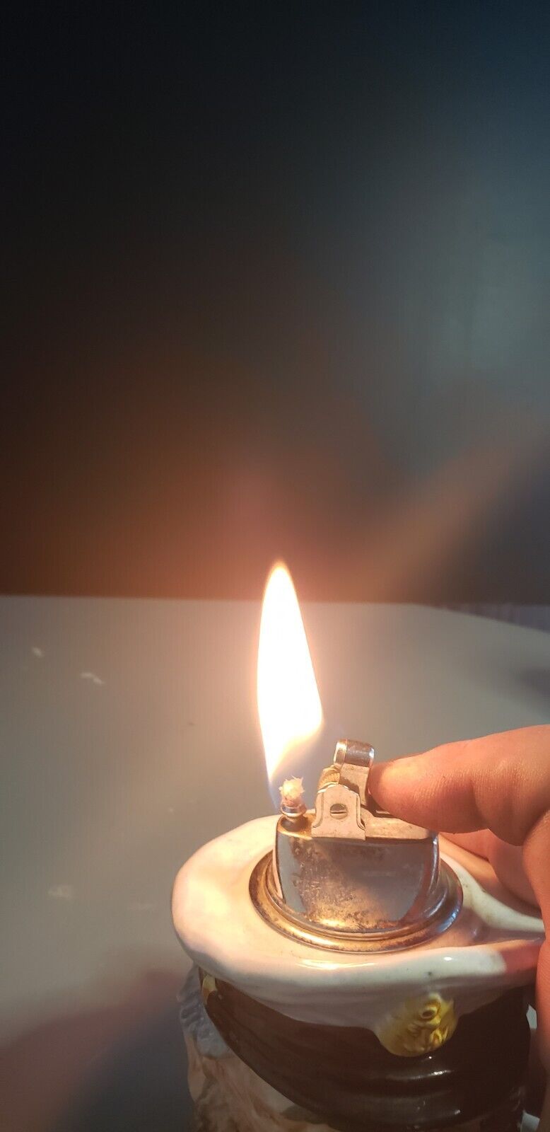 Vintage Table Top Lighter Made In Japan, working
