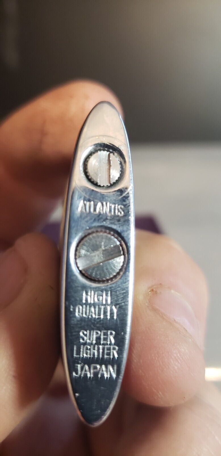 ATLANTIS Super Automatic Lighter w/ Flint in Original Box- New Old Stock-JAPAN