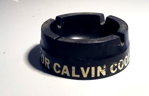 Vote For calvin coolidge - Black Hard Plastic VTG The Derby no.925 Made In USA
