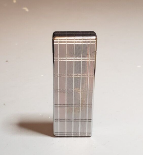 Vintage SAROME Piezo Electric Butane Lighter MCM Silver UNIQUE MUST SEE