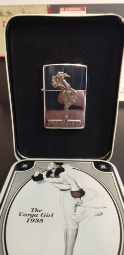 1998-1935 varga girl zippo With Box unstruck and sealed, vintage